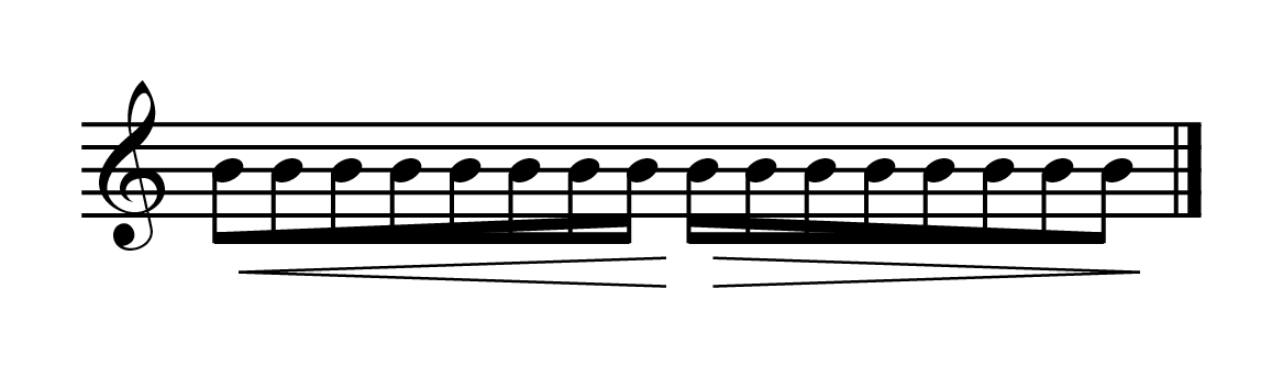 Notation of ribattimento