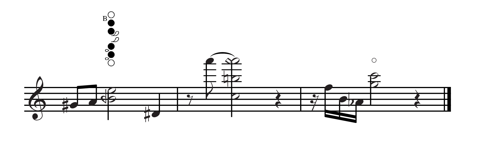 Notation of amultiphonics